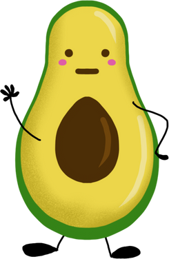 Cute Avocado Fruit